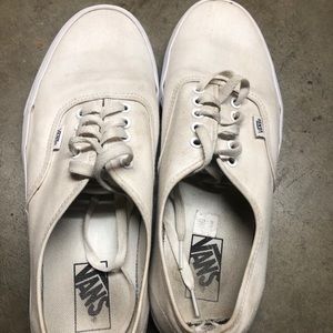 Mens White Vans Authentic Size 11